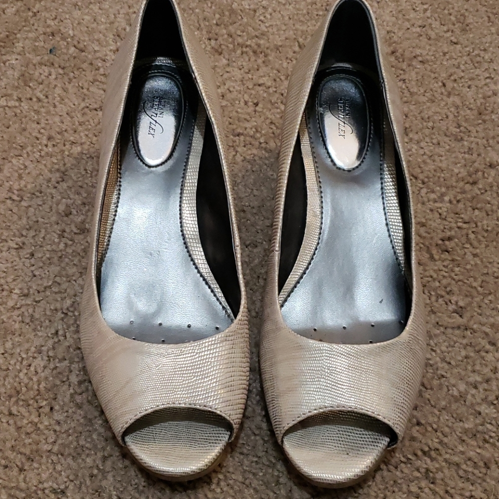 Alfani Step n Flex Peep Toe Wedge Heels